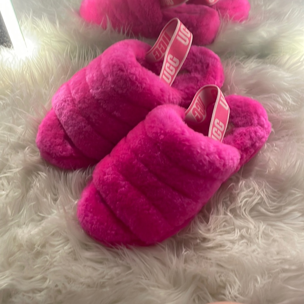 Hot Pink Ugg Slides